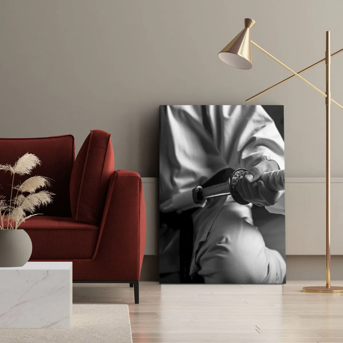 Obraz na plátne - Duša bojovníka - 55x100 cm