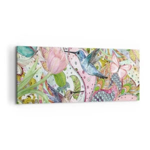 Obraz na plátne - Zamotané do lián - 100x40 cm