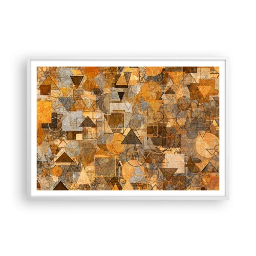 Plagát v bielom ráme - Svet zachytený do tvaru - 100x70 cm