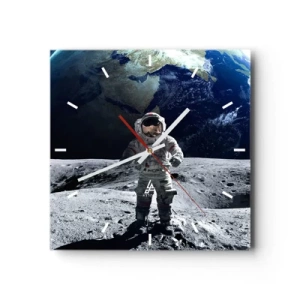 Nástenné hodiny - Pozdravy z Mesiaca - 30x30 cm