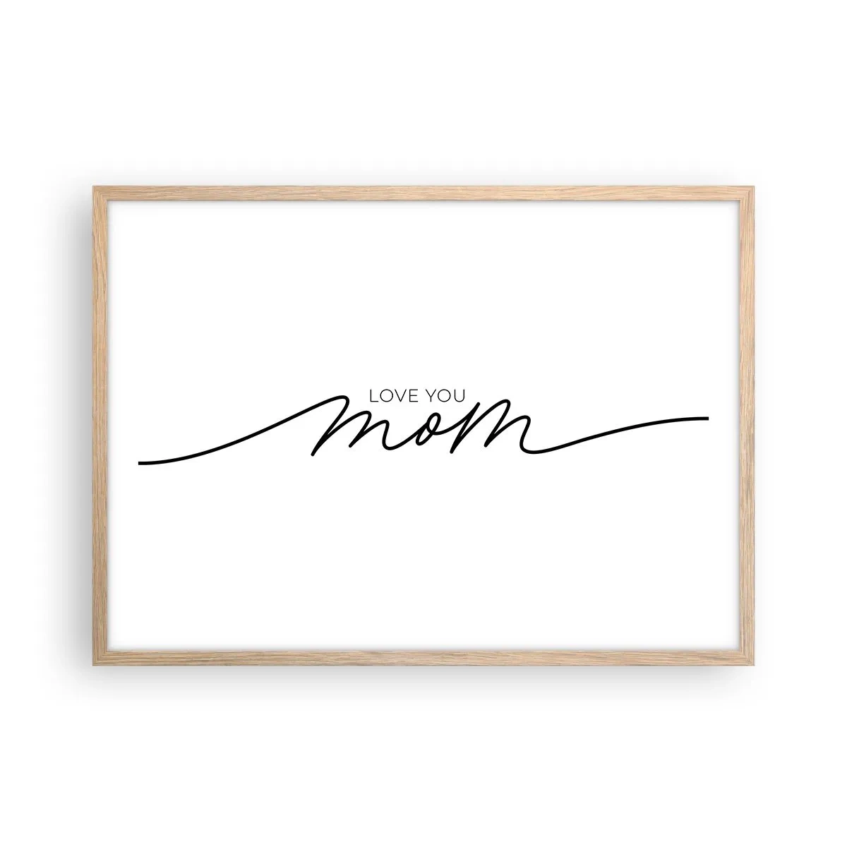 Plagát v ráme zo svetlého duba - Veľké dojatie - 70x50 cm