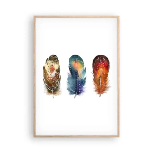 Plagát v ráme zo svetlého duba - Rituály, obrady, tajomstvá - 70x100 cm