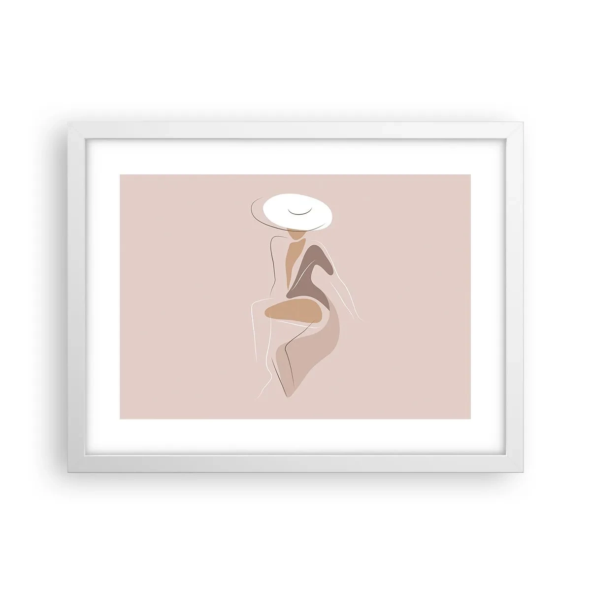 Plagát v bielom ráme - Ako vyzerá pravá dáma? - 40x30 cm