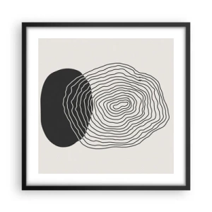 Plagát v čiernom ráme - Trvanie a kmitanie - 50x50 cm