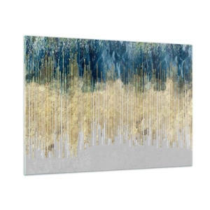 Obraz na skle - Pozlátená hranica - 100x70 cm