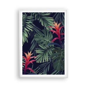 Plagát v bielom ráme - Vzplanúť v zelenom - 70x100 cm