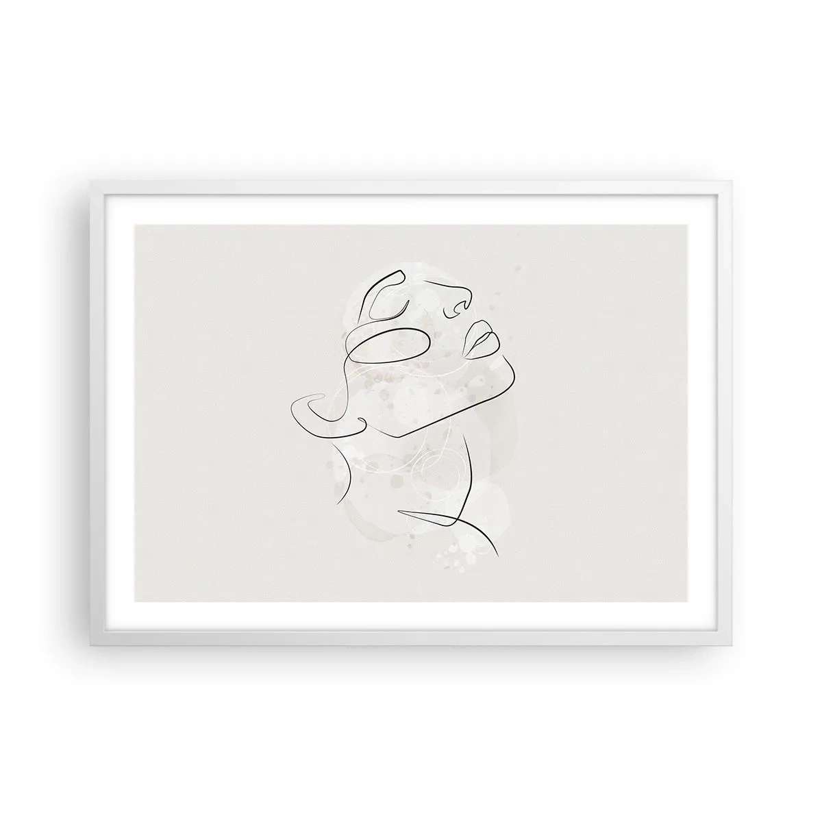 Plagát v bielom ráme - Náčrt sna - 70x50 cm