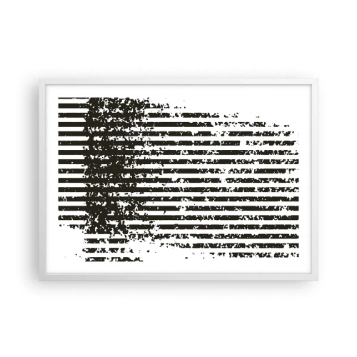 Plagát v bielom ráme - Rytmus a šum - 70x50 cm