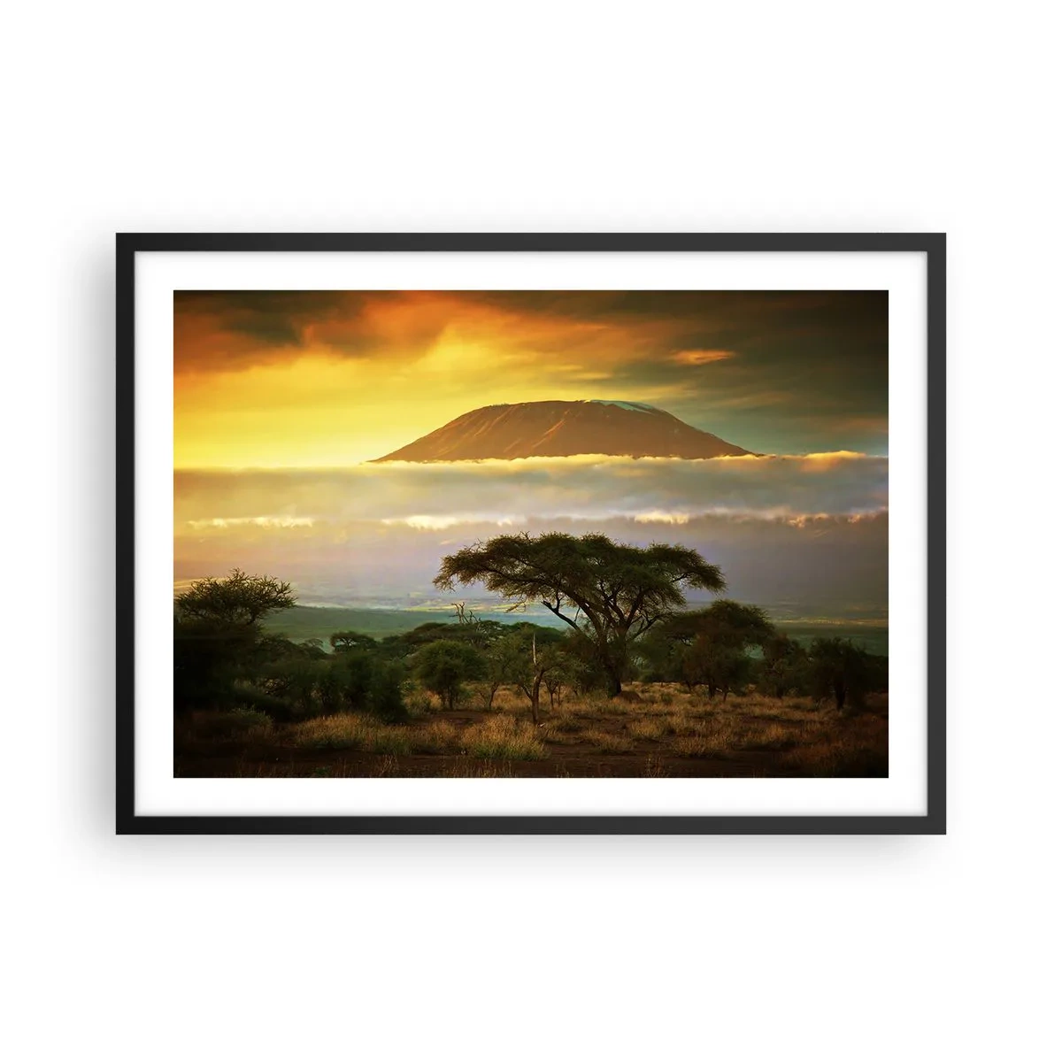 Plagát v čiernom ráme - Sen cestovateľa - 70x50 cm