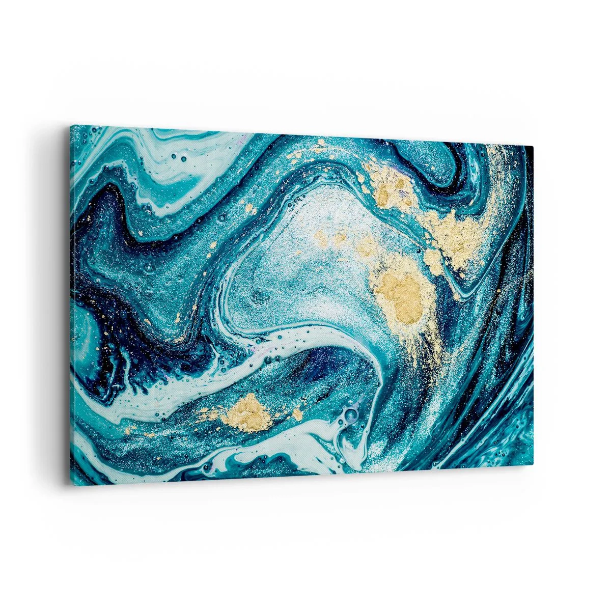 Obraz na plátne - Modrý vír - 100x70 cm