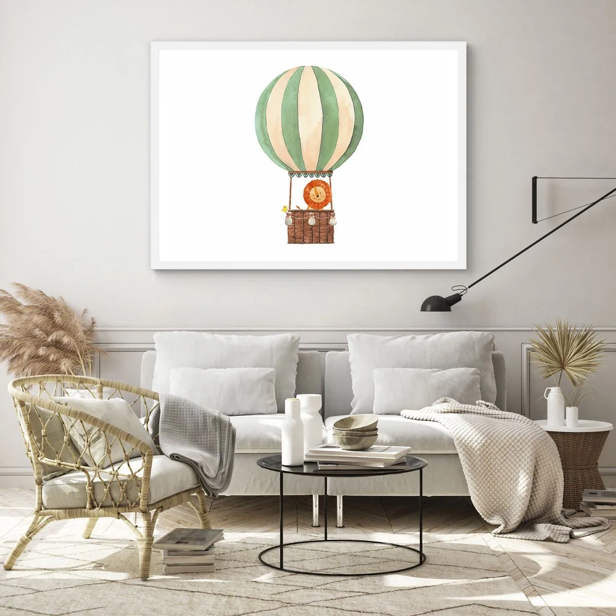 Plagát v bielom ráme - Leonove cesty - 70x50 cm