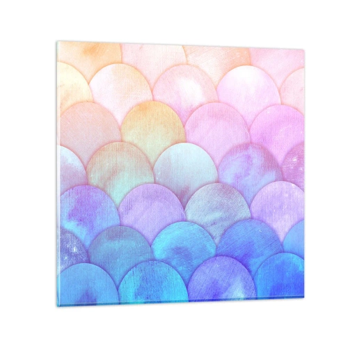 Obraz na skle - Perleťová šupina - 60x60 cm