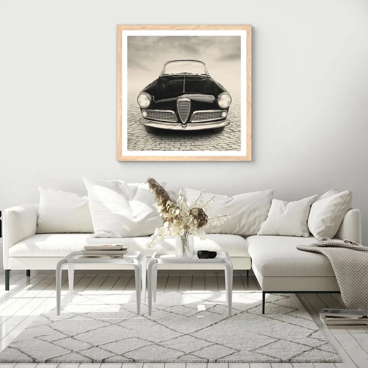 Plagát v ráme zo svetlého duba - Ako ma nemilovať? - 40x40 cm