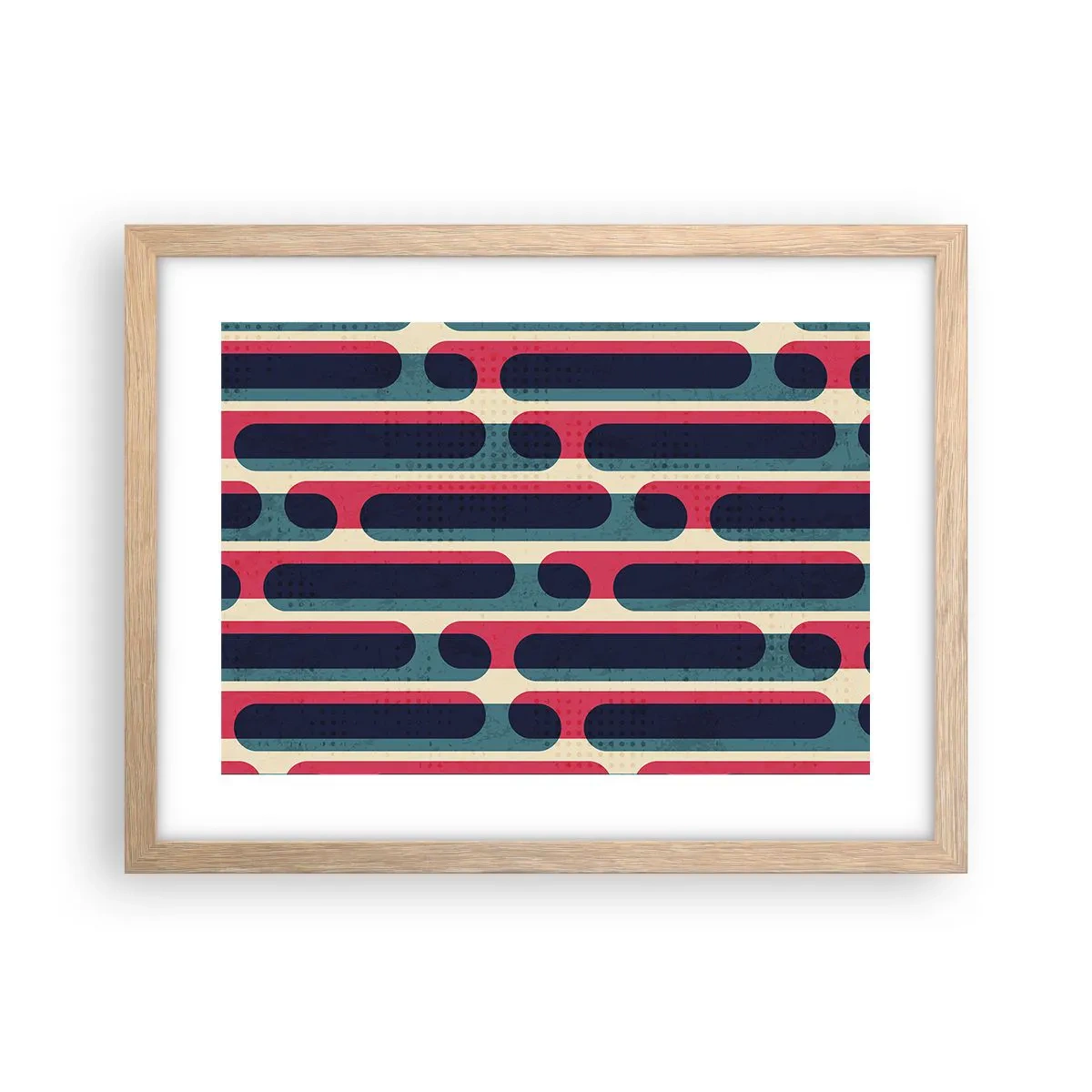 Plagát v ráme zo svetlého duba - Dovnútra a dopredu - 40x30 cm