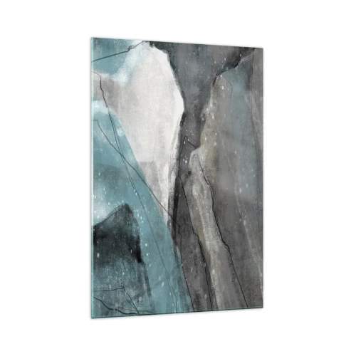 Obraz na skle - Abstrakcie: skaly a ľad - 70x100 cm