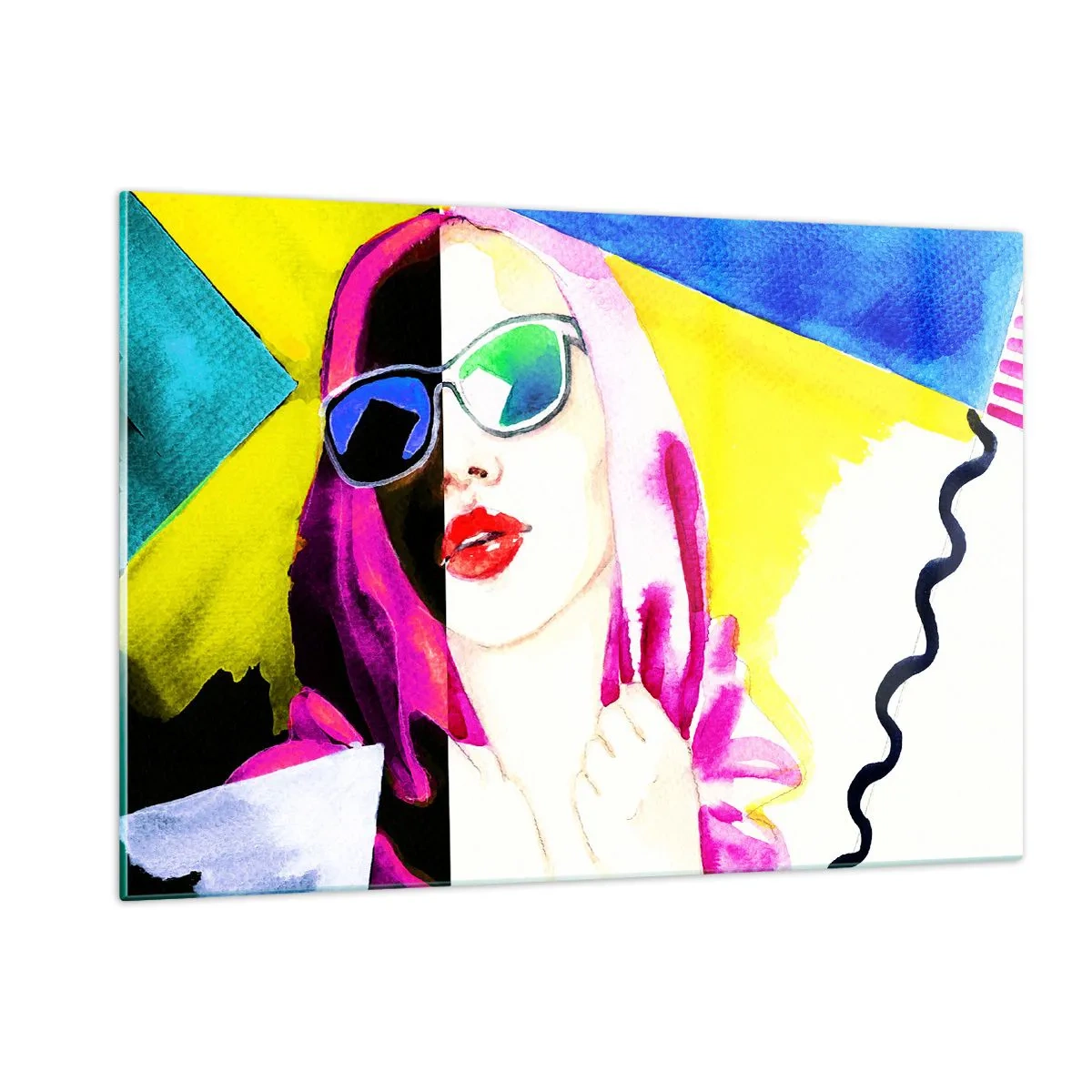 Obraz na skle - Nie som biela a nie som čierna - 120x80 cm