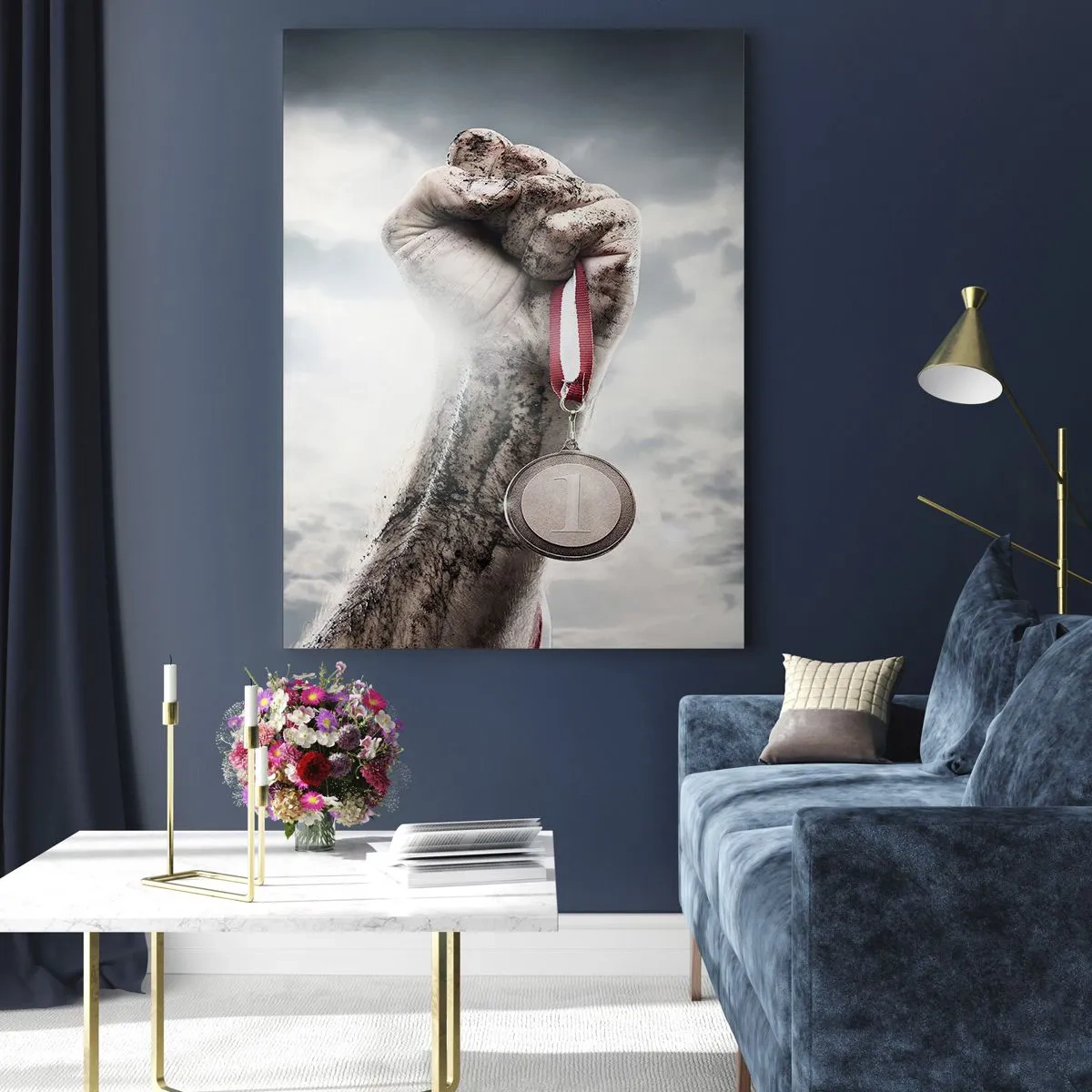 Obraz na skle - Per aspera ad astra - 80x120 cm