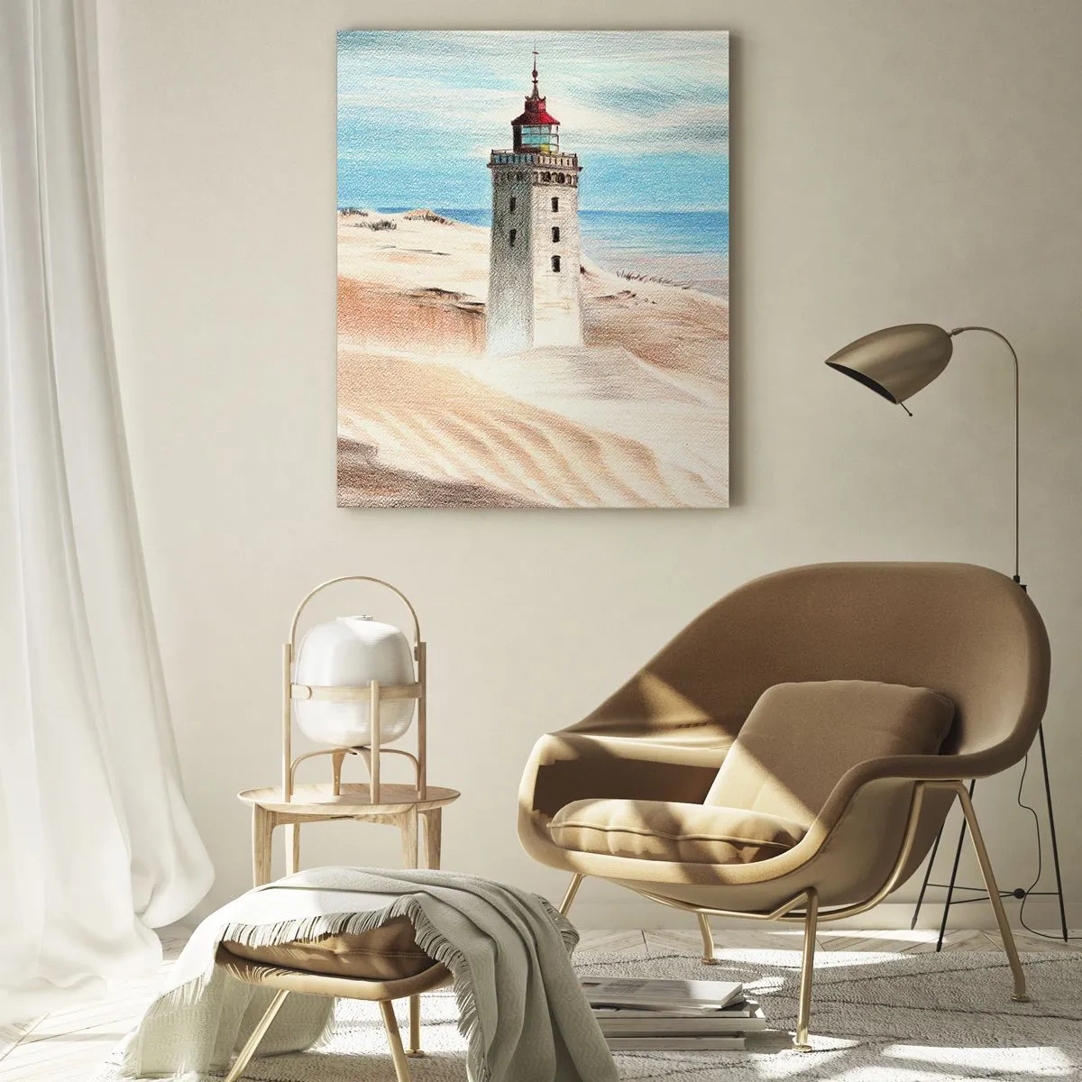 Obraz na skle - Vždy hľadí na more - 50x70 cm