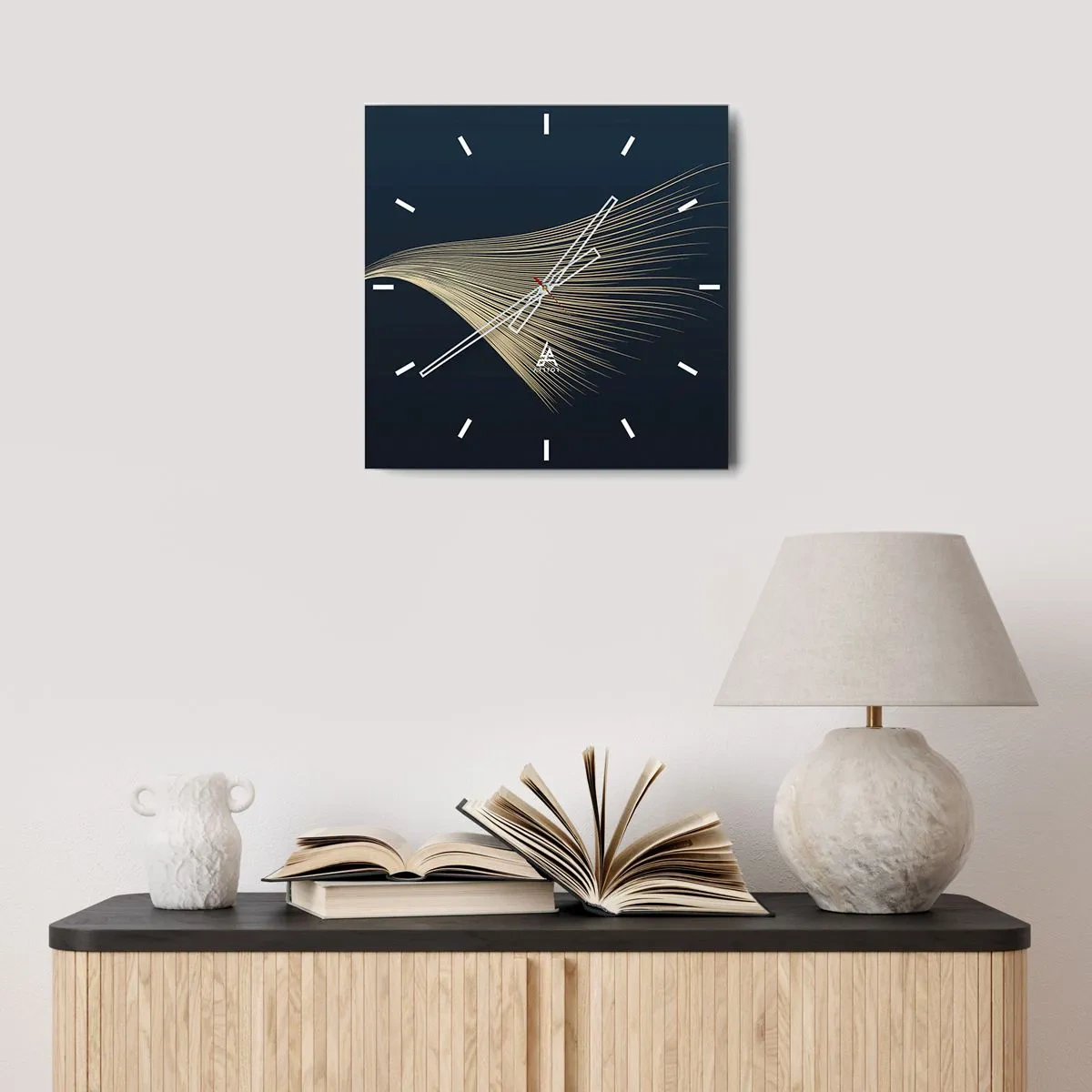 Nástenné hodiny - Ako anjelské vlasy - 40x40 cm