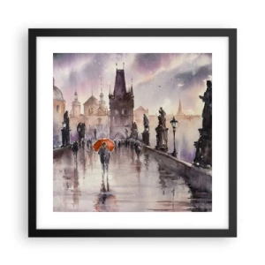 Plagát v čiernom ráme - Ľudia sa nemenia - 40x40 cm