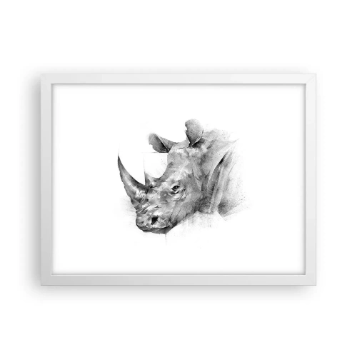 Plagát v bielom ráme - Africký portrét - 40x30 cm