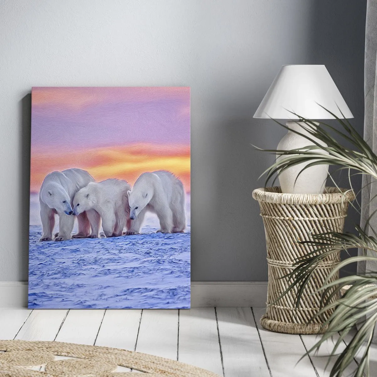 Obraz na plátne - Stačí rodinné teplo - 55x100 cm