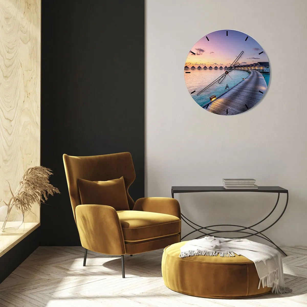 Nástenné hodiny - Prázdniny - návrat k prameňom - 30x30 cm