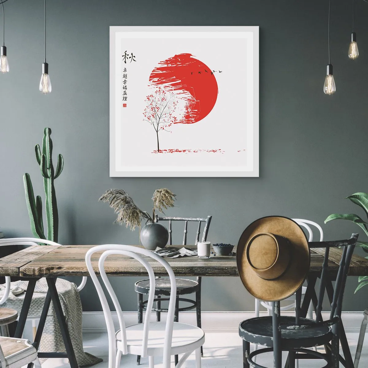 Plagát v bielom ráme - Poznáte túto krajinu? - 30x30 cm