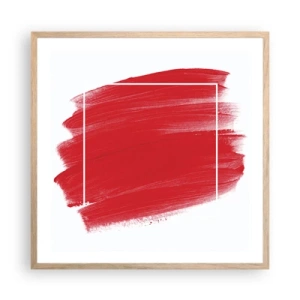 Plagát v ráme zo svetlého duba - Mimo rám - 60x60 cm
