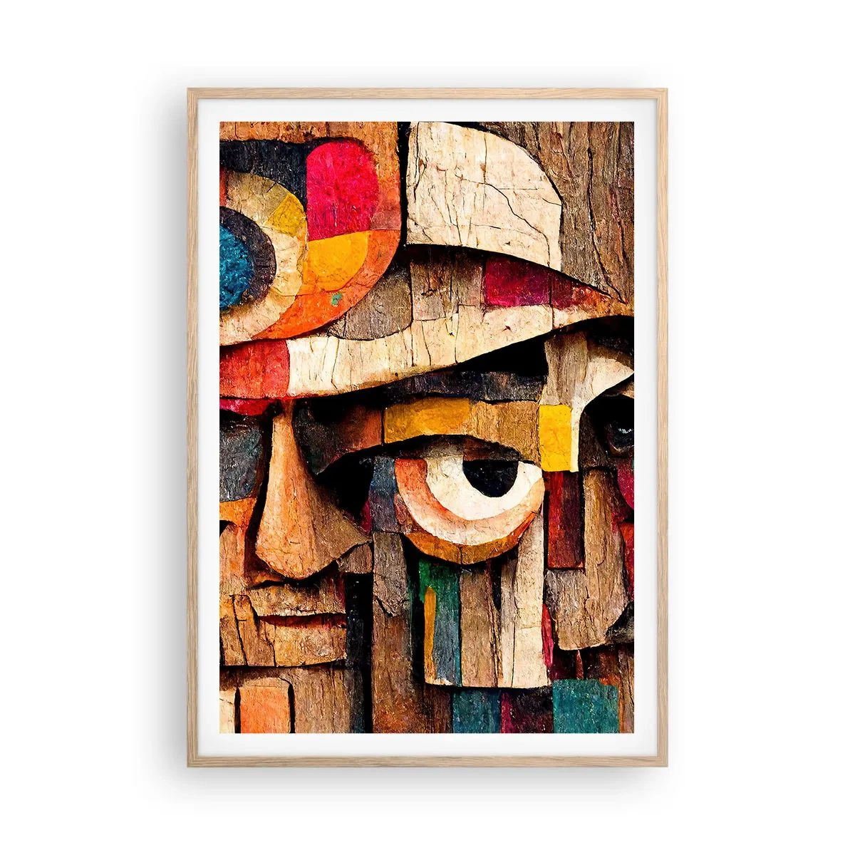 Plagát v ráme zo svetlého duba - Vidím ťa… - 70x100 cm