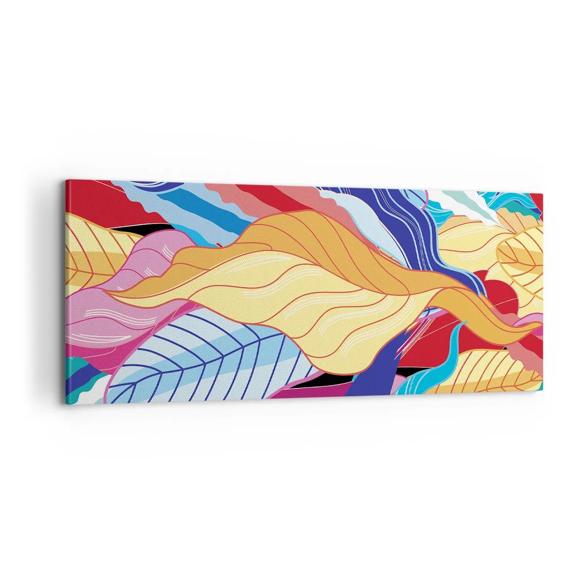 Obraz na plátne - Farebný neporiadok - 100x40 cm