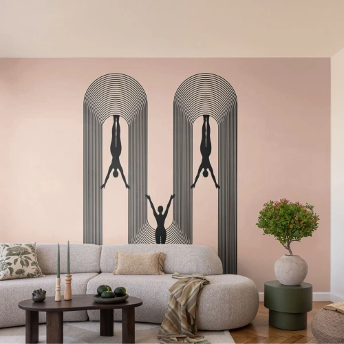 Samolepiaca Fototapeta Deluxe Sticker - Hore nohami - Surrealizmus, Telo, joga - 450x315 cm