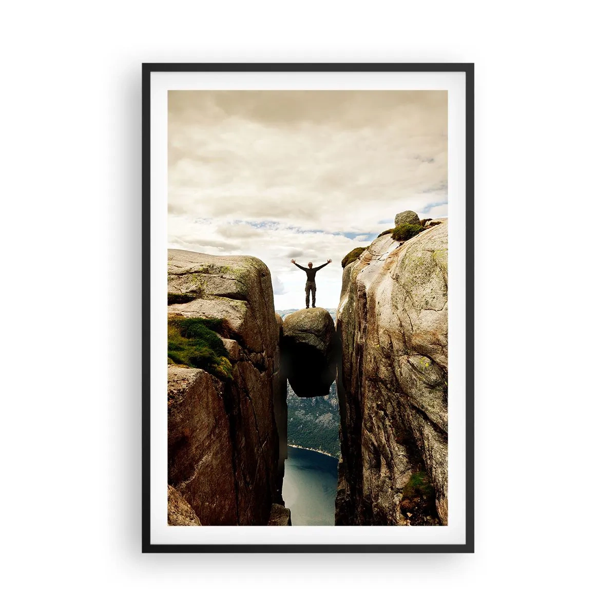 Plagát v čiernom ráme - Ako sa cítim?! - 61x91 cm