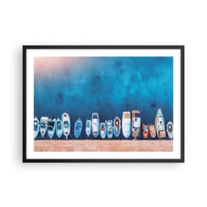 Plagát v čiernom ráme - V rade za sebou - 70x50 cm