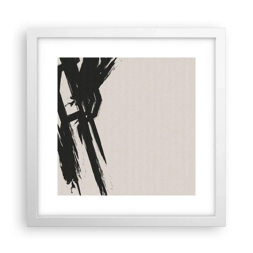 Plagát v bielom ráme - Nezastaviteľná hybnosť - 30x30 cm