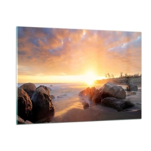 Obraz na skle - Svetlý večerný vánok - 120x80 cm