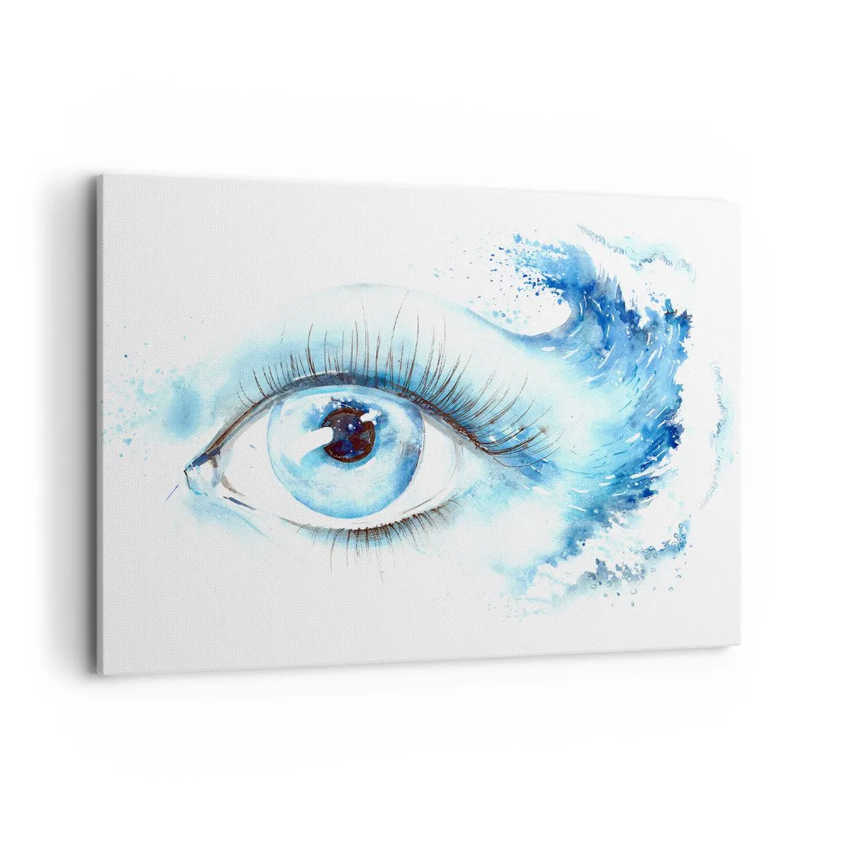 Obraz na plátne - Ponoriť sa do modrého pohľadu - 100x70 cm