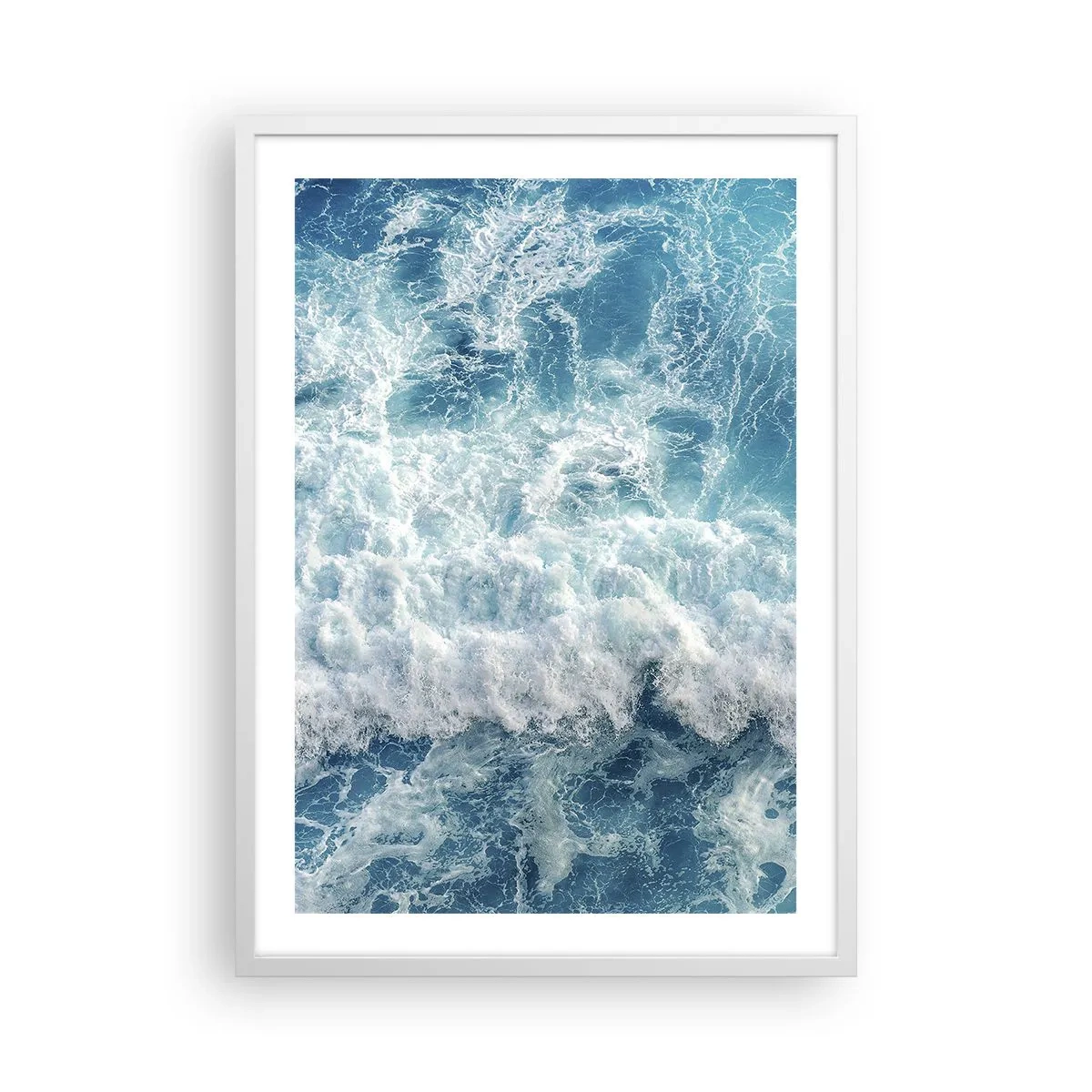 Plagát v bielom ráme - Radostne a skákavo - 50x70 cm