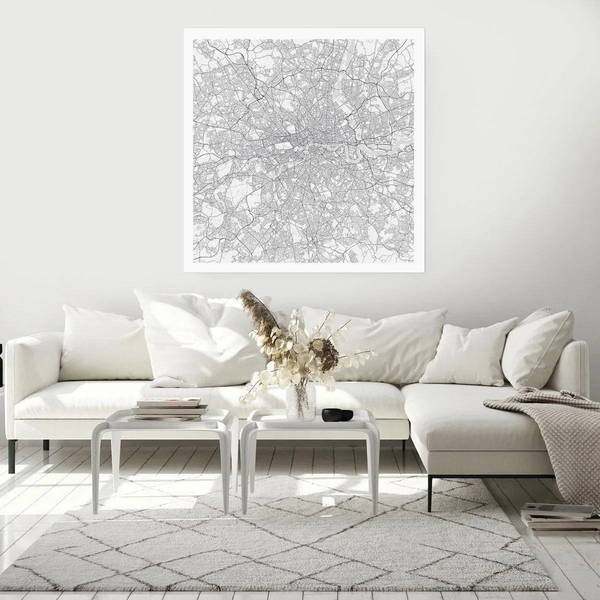 Plagát - Mapa londýnskeho labyrintu - 60x60 cm