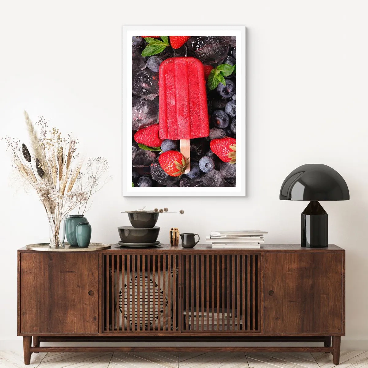 Plagát v bielom ráme - Chuť horúceho leta - 70x100 cm