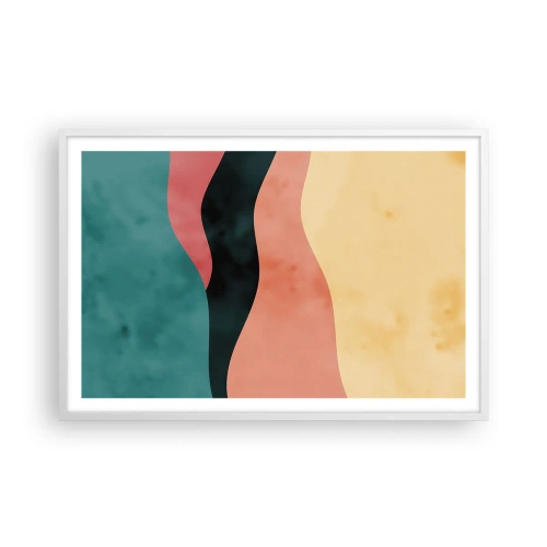 Plagát v bielom ráme - Kompatibilný nesúlad - 91x61 cm