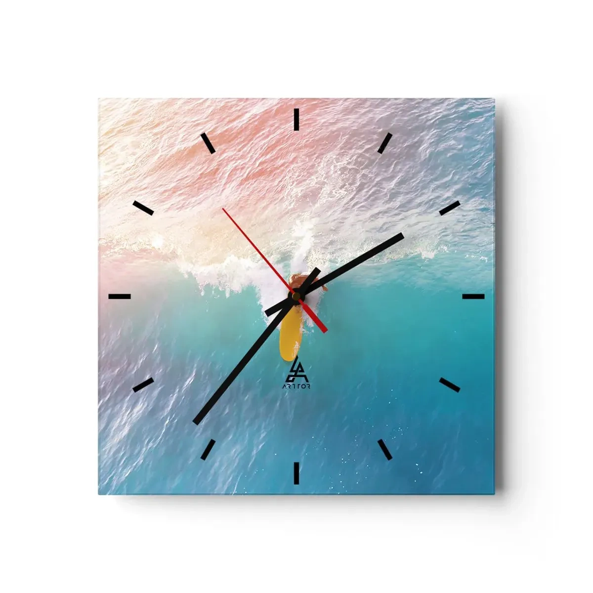 Nástenné hodiny - Oceanický jazdec - 30x30 cm