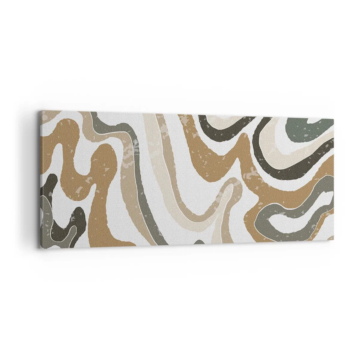 Obraz na plátne - Meandre zemitých farieb - 120x50 cm