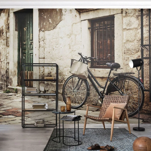 Fototapeta Premium Canvas - Návrat do minulosti - Architektúra, Bicykel, Vintage - 500x350 cm