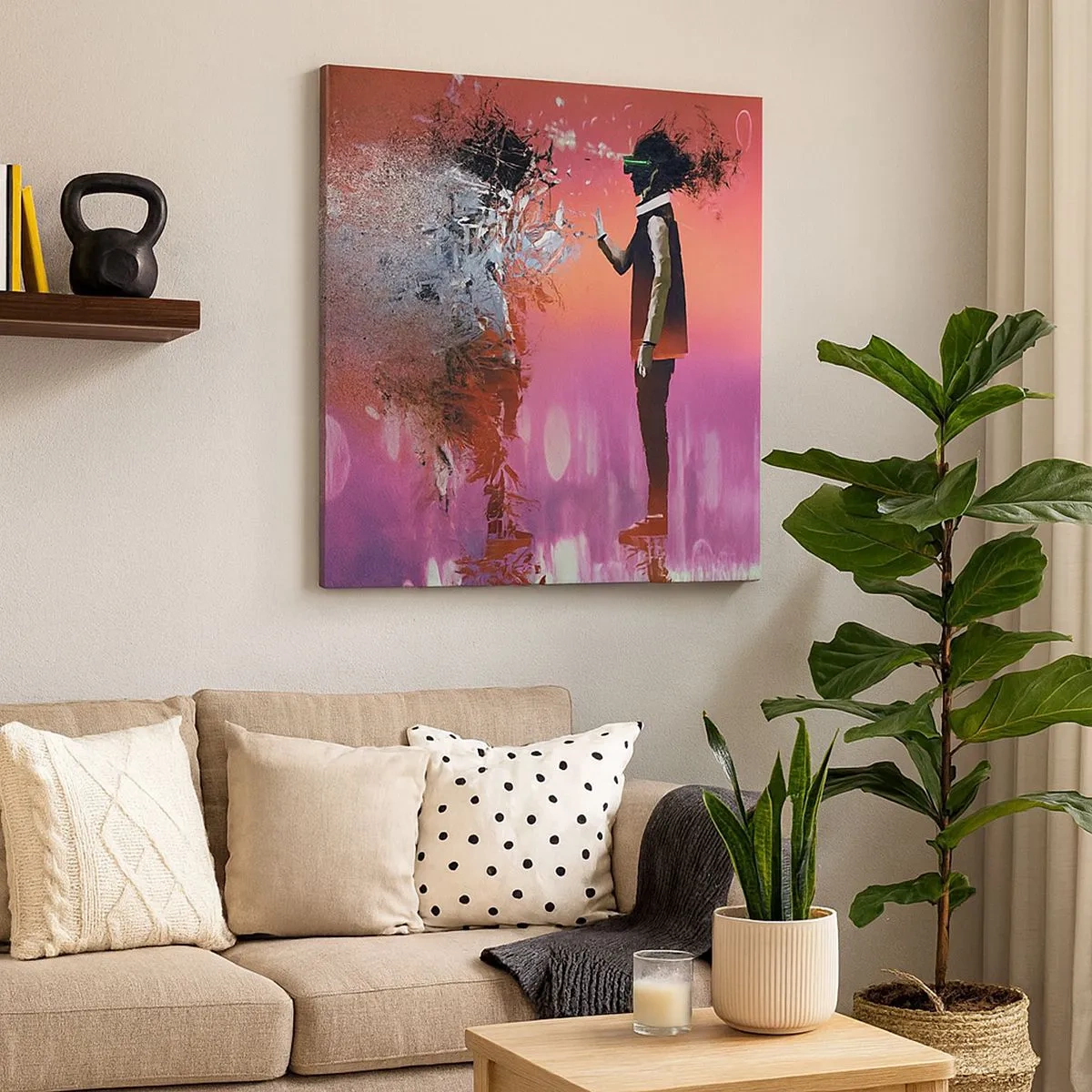 Obraz na plátne - Je možné nahliadnuť do seba? - 30x30 cm