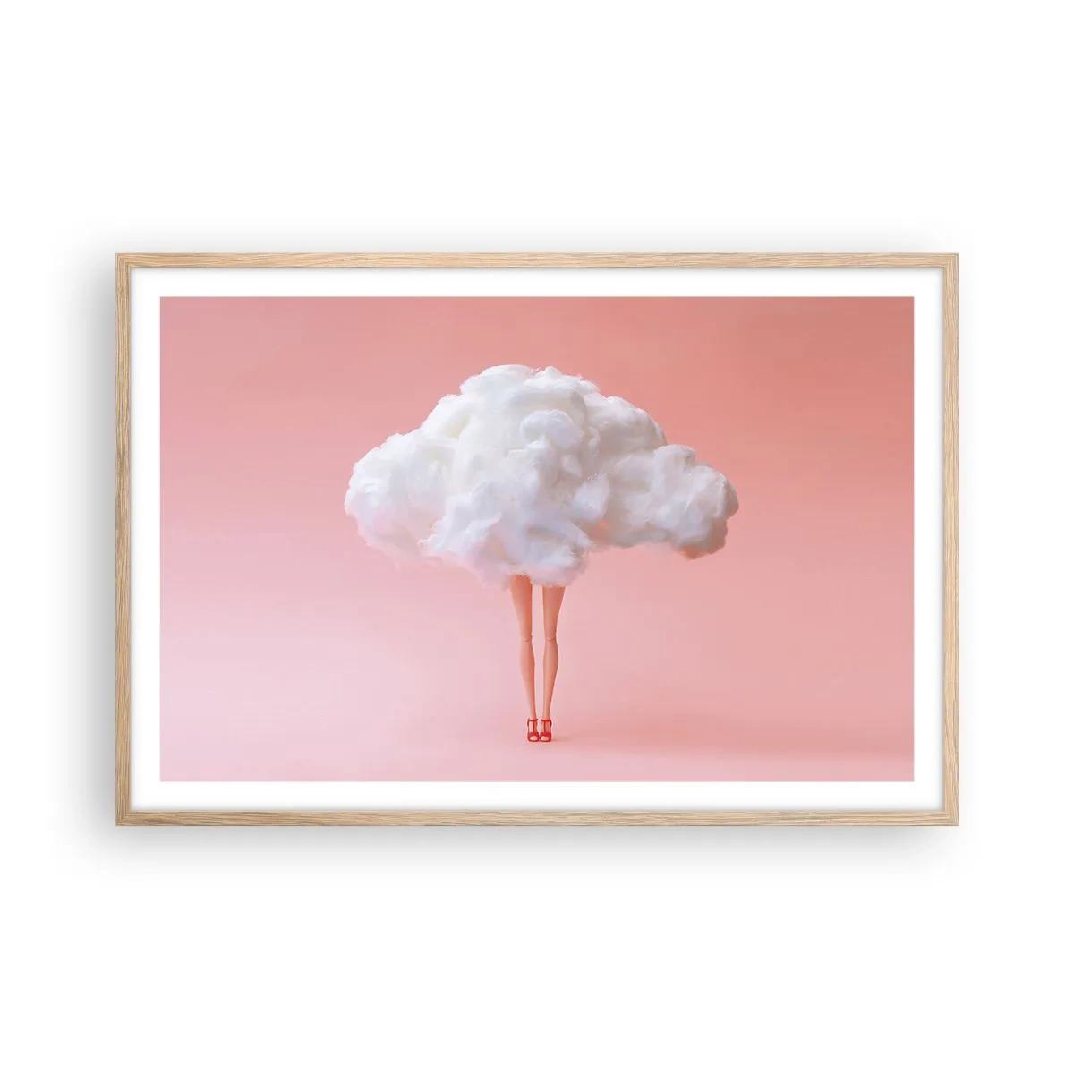 Plagát v ráme zo svetlého duba - Sladký sľub - 91x61 cm