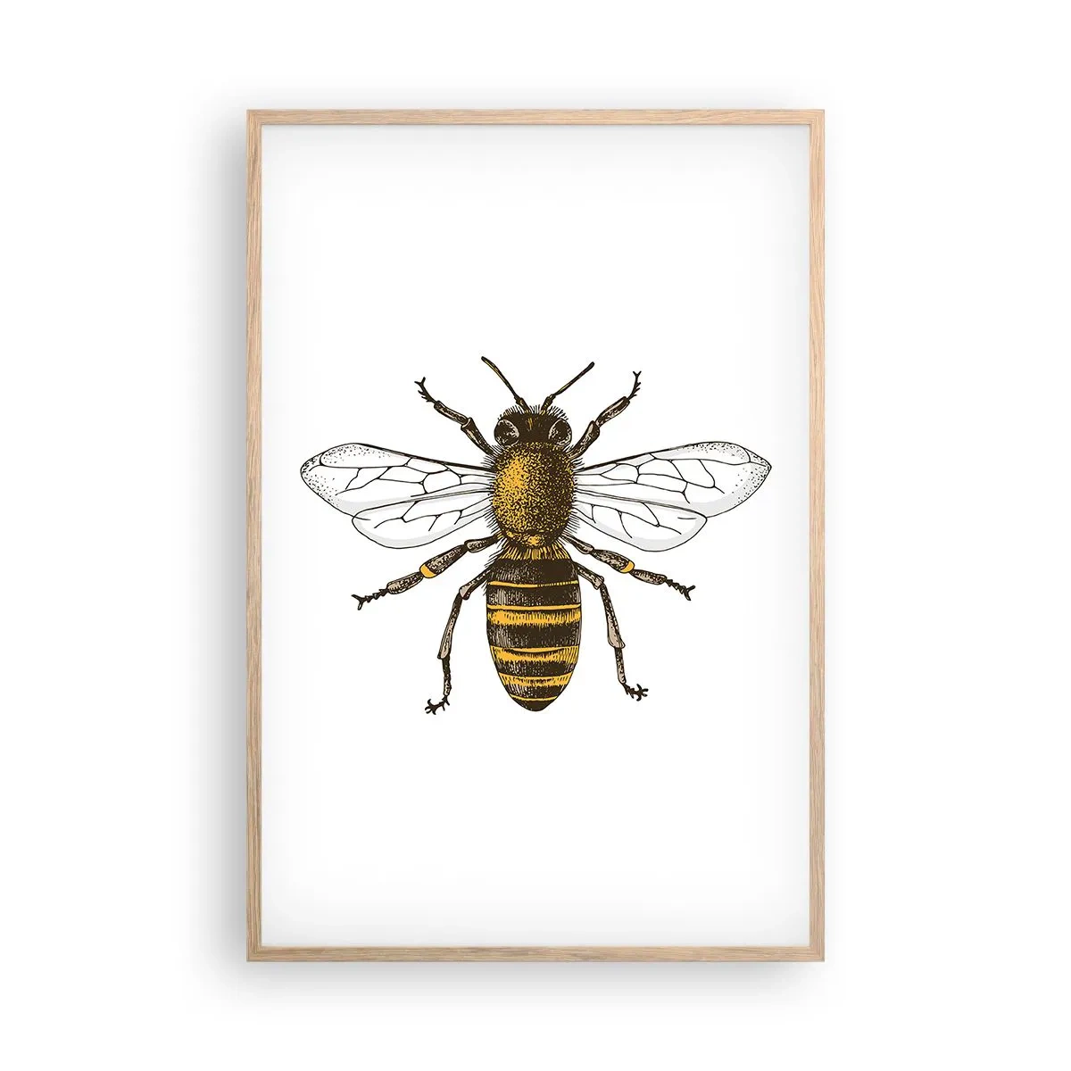 Plagát v ráme zo svetlého duba - Krásna a dobrá - 61x91 cm