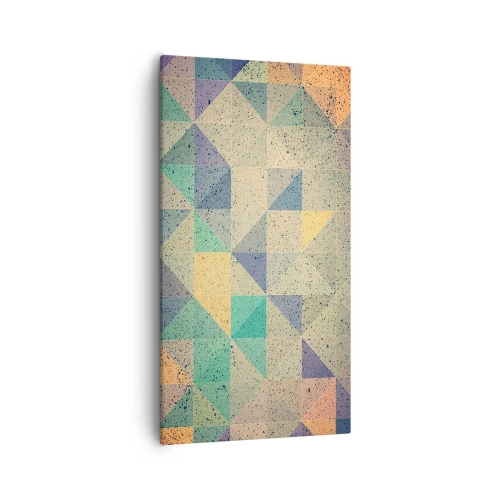 Obraz na plátne - Republika trojuholníkov - 55x100 cm