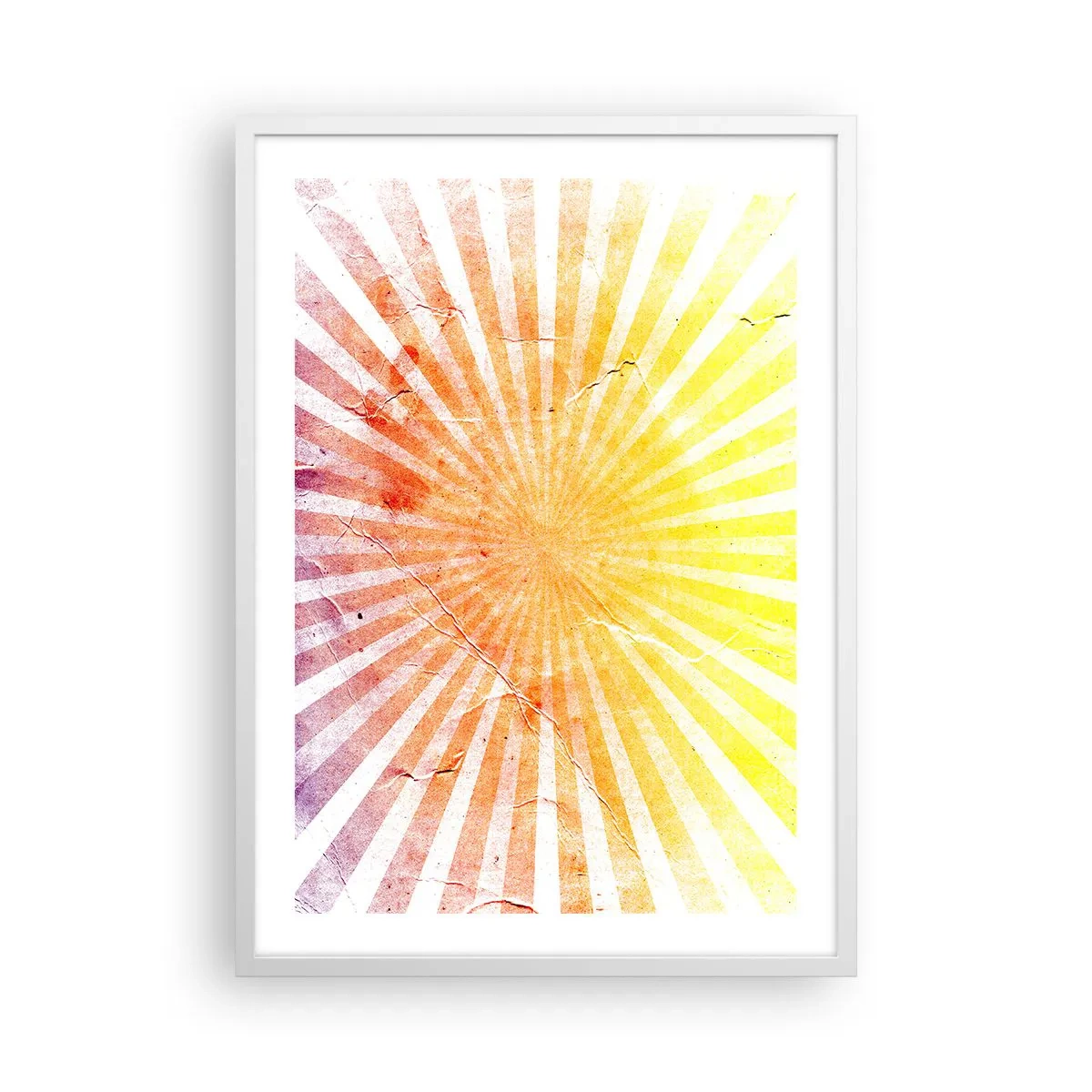 Plagát v bielom ráme - Východy a západy - 50x70 cm