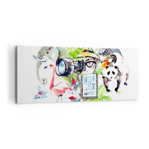 Obraz na plátne - Objektívom cestovateľa - 100x40 cm